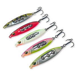 Eupheng Fishing Rattle Spoon, Casting Spoon Lures Jigging Spoon for Saltwater & Freshwater Jigging, Trolling, Surf Fishing, Glow in Dark Spoons for Bass Walleye Perch Trout