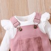 Kupretty Newborn Baby Girl Fall Clothes Ruffle Long Sleeve Ribbed