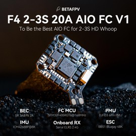 BETAFPV F4 2-3S 20A Brushless Flight Controller, for HD Digital Quadcopter like Pavo Pico Pavo20