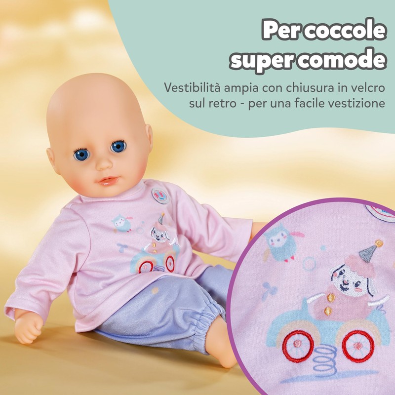 BABY born Tuta sportiva – Completo per bambola con maglia