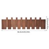 Petyoung Multi Hook Coat Rack Space Saving Wall Mounted Wooden