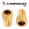 2 Adaptadores Valvula Francesa - Americana Empaque Kit Cobre Presta