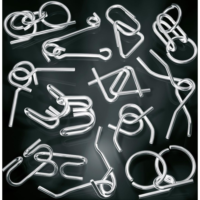 Schmidt Spiele 51206 Metall Knobelei Duell, Portable Game in Metal