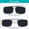 Wide Lens 3-pack Clip-on Polarized Sunglasses