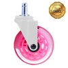 Office Chair Wheels - Set of 5 Rollerblade-Style Casters, Smooth