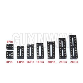 10PCS IC 시트 DIP 소켓 어댑터 솔더 DIY 6pin 14pin 20pin [02 16pin] 10PCS IC Sheet DIP Socket Adapter Solder DIY 6pin 14pin 20pin [02 16pin]