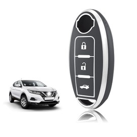 TOOMUME Key Case TPU Car Key Case Fits Nissan Qashqai J11 J12 Juke F15 Xtrail T32 Micra K13 K14 Infiniti Q50 QX60 EX35 FX45, Key Cover Protection Key Case - Case