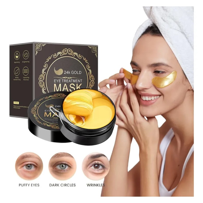 Mascarilla De Ojos 24k Con Colágeno X60 Parches