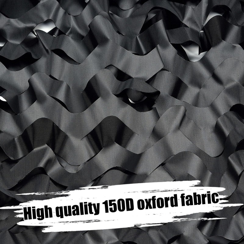 (16.4ftx1.5m/5mx1.5m, Black) - iunio Camo Netting, Camouflage Net, Bulk Roll,