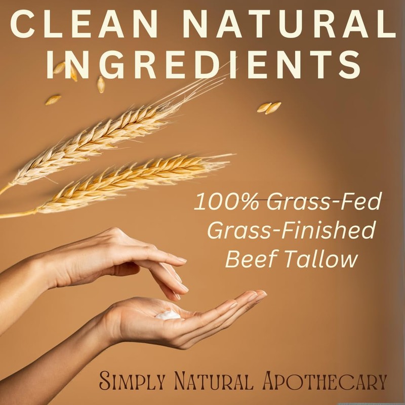 Beef Tallow for Skin Care, Face, Hands - Natural Moisturizer