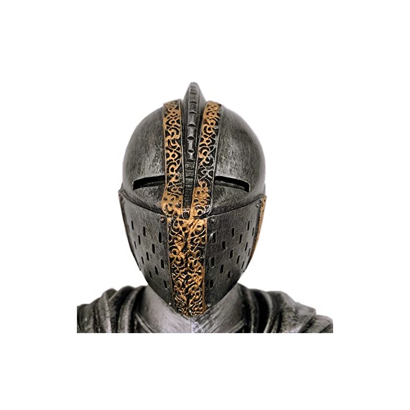 Toilet Paper Holder Tissue Storage Roll Medieval Statue Knight to