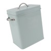 Metal Laundry Room Container with Dual Side Handles with Spoon