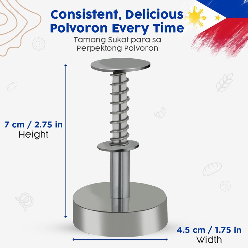 Polvoron Molder Filipino (2.75" H x 1.75" W) - Oval