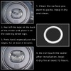 FERVORRAY Bling Steering Wheel Logo Cap Decals Decorative Diamond Emblem