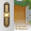 Dreyoo Large Size 5.1Inch Heavy Duty Doorbell Button, Slim Metal