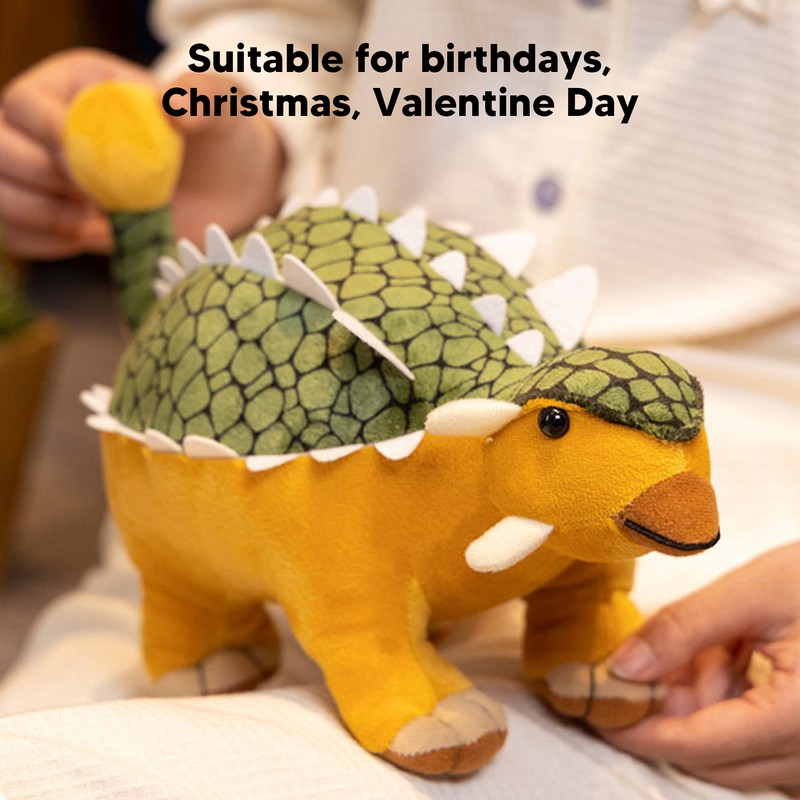 Soft Dinosaur Toy Realistic Stress Reduction Stuffed Dinosaur Doll for