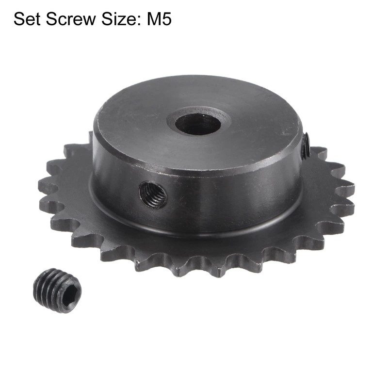 sourcing map Sprocket with 25 Teeth Type B Single Strand