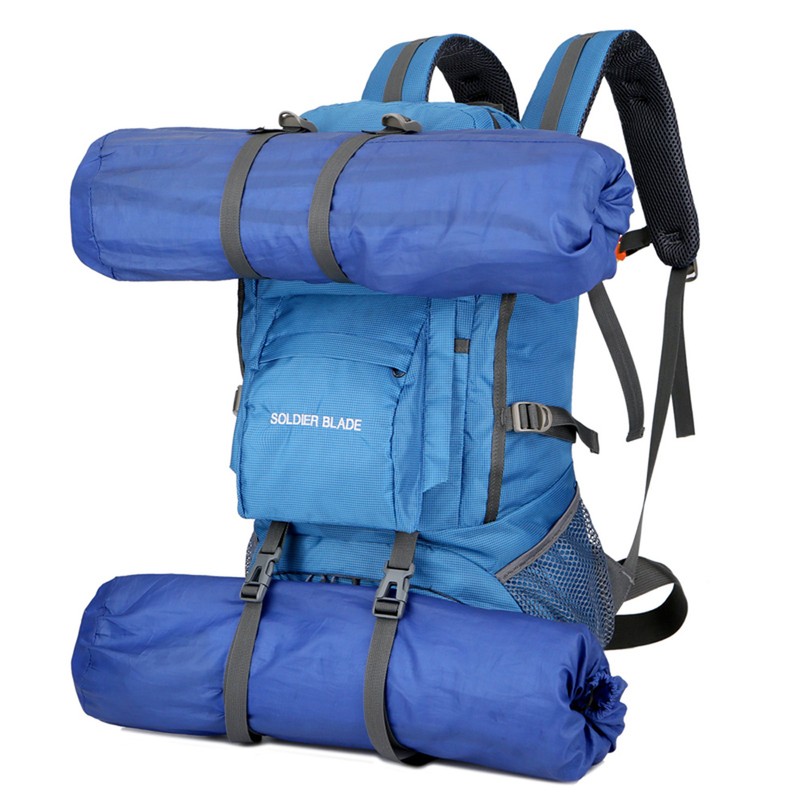 45L Camping Hiking Backpack Large Capacity Mountaineering Pack Waterproof Travel