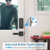 Keyless Entry Door Deadbolt with Handle Set, BEBASIA Fingerprint APP