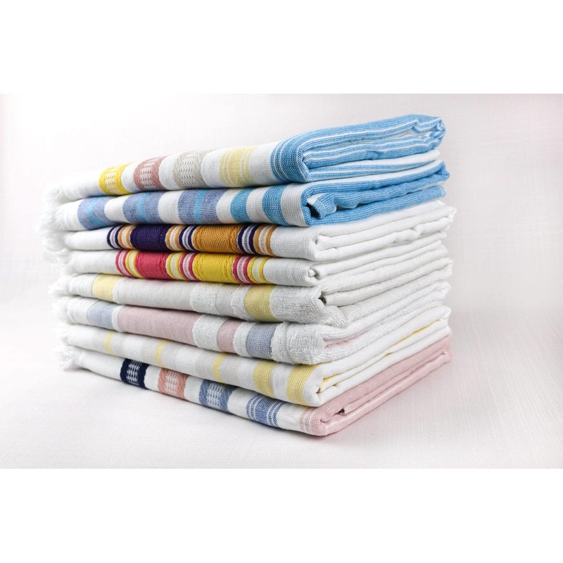 Taka Fabrics Peshtamel Loincloth Towel Pack of 2, 100% Turkish