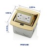 Leviton Pop-Up Floor Box with 20 Amp, Tamper-Resistant Self-Test GFCI