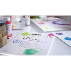 Kreul 27501 Paper Kids Art for Painting and Drawing, DIN A4, 20 Sheets, Children's Art Paper, Natural White, Smooth Surface, Suitable for Finger Paints, Craft Paints and Pencils
