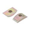 sourcing map 12pcs M6 Half Moon Nuts Washers, Iron Solid