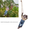 Resin Monkey Hanging Statue, Swinging Monkey Outdoor Statue Ornament Monkey