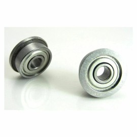 TRB RC 1/8x3/8x5/32" Flanged Precision Brushless Motor Ball Bearings (2) Chrome
