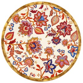 Les Jardins de la Comtesse - Serving plate made of melamine, round, diameter 35.5 cm, Jaipur collection