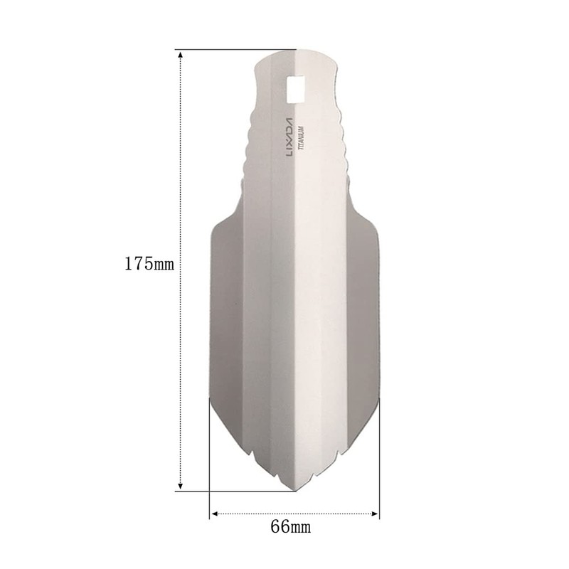Lixada Titanium Garden Hand Shovel Outdoor Camping Hiking Backpacking Trowel