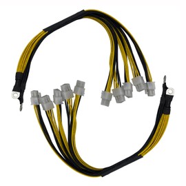 Onyehn 6Pin PCIE Mining Power Supply Connector Cable 40cm,for Bitmain Antminer APW7 + APW3 PSU L3 D3(2 Pack)