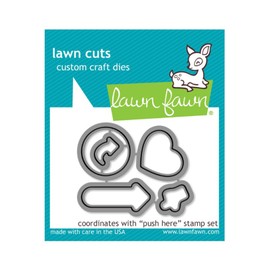 Lawn Fawn Push Here Dies