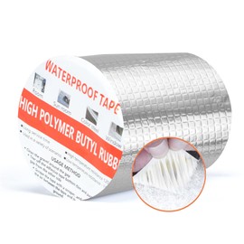 Butyl Deal Tapes 15CM X 5M Foil Tape Waterproof Sealing Tape Metal Duct Tape for RV Repair Window Silicone Boat Pipe Sealing Glass Rubber Roof Patching