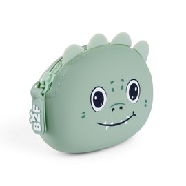Back2Fun Uni Kinder Mondero Silicona Puppies Dino B2f Reisezubehör-Brieftasche, grün