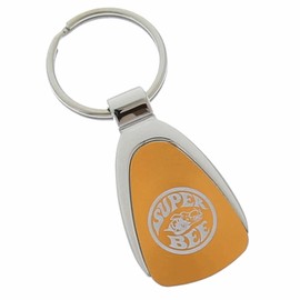 Plymouth Super Bee Key Ring Orange Teardrop Keychain