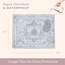 Lovewag Washable Pee Pads for Dogs | Anti Slip Reusable Pee Pads | Super Absorbent and 100% Waterproof Puppy Pee Pads | Leak-Proof Training Pad | Washable Dog Pads (Mystic Fuchia)