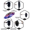 SY COMPACT Travel Umbrella Windproof Automatic Umbrellas Small Compact UV