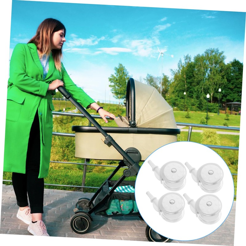 Warmhm Replacement Wheels for 4pcs Caster Wheels for Baby Walker