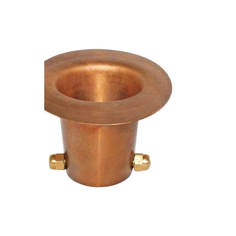 Monarch Rain Chains 25034 Pure Copper Gutter Adaptor with Brass