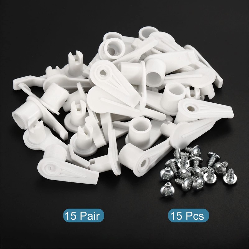 PATIKIL 4.5mm Lamp Shade Clips for Ceiling Flush Mount, 15