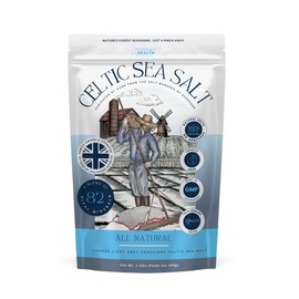 The Intelligent Health - Celtic Sea Salt, Premium Organic, Rich in 82+ Minerals,Unrefined and Hand-Harvested from France, Fine & Coarse Crystals, 100% Kosher, Pure and Natural - 650g
