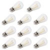10Pcs Vintage Light Bulb S14 E27 180LM Transparent Glass LED