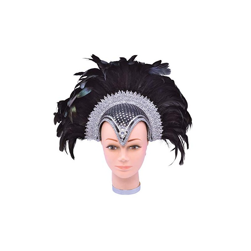 Bristol Novelty BA071 Feather Helmet Jewel Plume, One Size