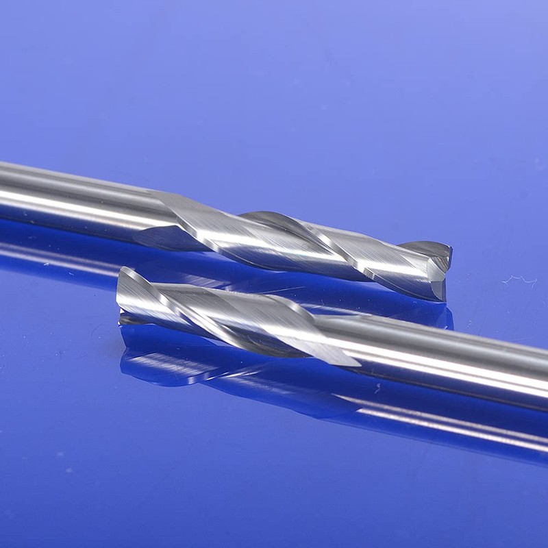 EU_HOZLY 3.175X1.5X12mm Two Flutes Solid Carbide Micro End Milling Cutters