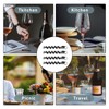 FINELYCR Pack of 4 Corkscrew Keyrings, Mini Key Chain, Wine