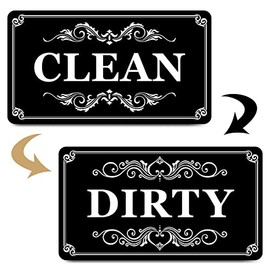 Dirty Clean Dishwasher Magnet,Dishwasher Magnet Clean Dirty Sign Magnet for Dishwasher Dish Bin That Says Clean or Dirty Dish Washer Refrigerator for Kitchen Organization and Storage Necessities
