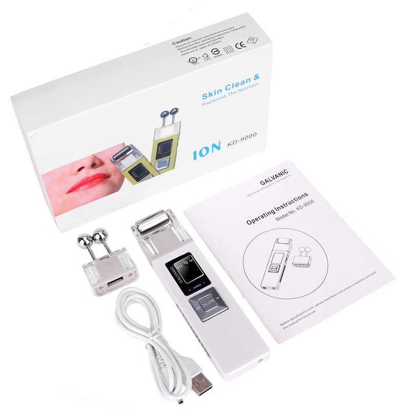 Portable Galvanic Microcurrent Skin Firming Machine, Anti-aging Face Lift Massager