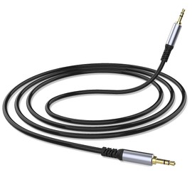 3.5mm Audio Cable Male to Male (1M/3.3FT), 3 Pole Hi-Fi Stereo Aux to Aux 1/8 Cable, Audio Jack Auxiliary Cord Extension Adapter for Headphones, Car and All 3.5 mm Enabled Devices