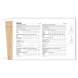 Butterick Misses' Vintage 1950's Halter Dress and Jacket Sewing Pattern Kit, Design Code B6938, Sizes 16-18-20-22-24, Multicolor